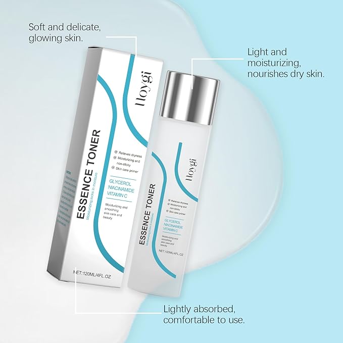 Toner for Face, Hydrating Toner for Skin Boosting, Soothing and Deep Hydration, Fit for All Skin Types, 4 Fl. Oz, Glass Bottle