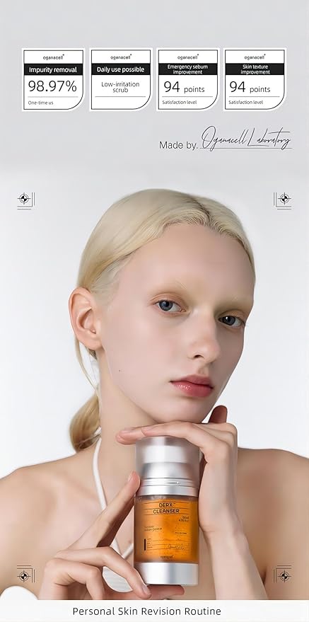 DERX Revitalizing Facial Cleanser with Peptides & Walnut Microbeads - Gentle Exfoliating Gel To Foam for all Skin, Korean Clinic-Developed (120ml/4.05 fl.oz.)