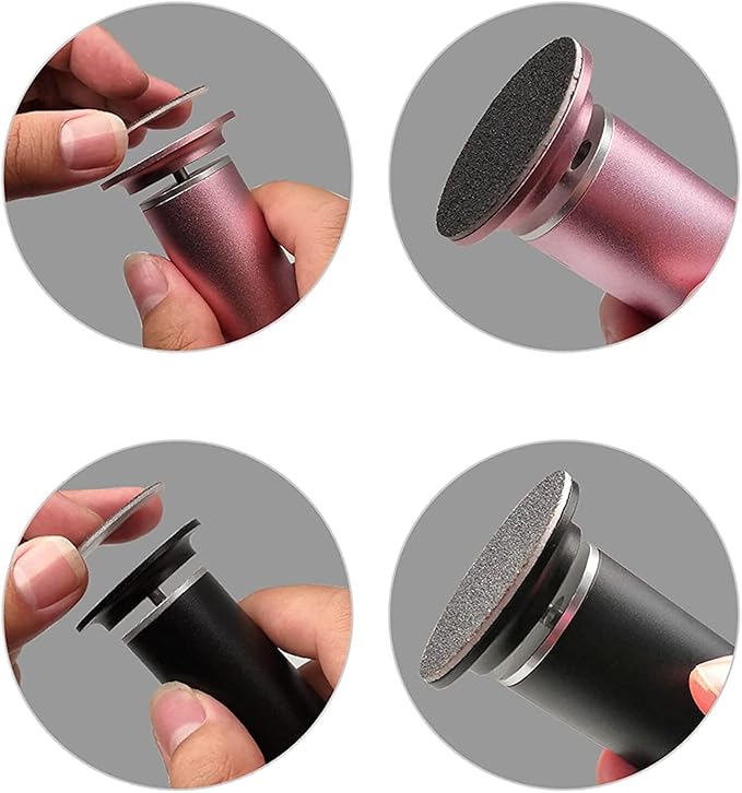 60PCS Replaceable Sandpaper Discs 120 Grit Sandpaper Refill Pad Disks for Electric Foot File Callus Remover (120 Grit)