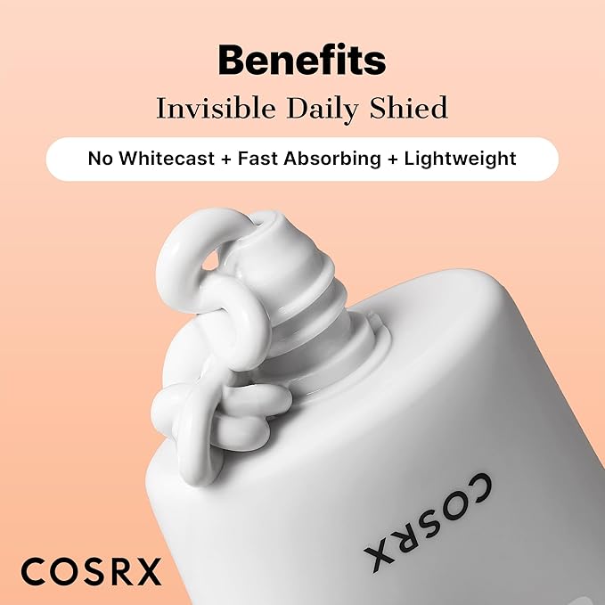 COSRX Vitamin E Vitalizing Face Sunscreen SPF 50, 1.69 fl oz, SPF Moisturizer, Lightweight under Makeup, Summer Travel Essentials, Korean Skin Care, Korean Sunscreen for Face, Stocking Stuffers