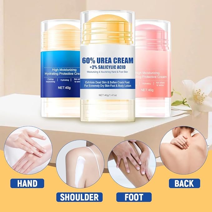 Hydrating and Anti-Cracking Foot Cream, 2025 Moisturising and Relieves Cracking and Dryness Foot Cream, Hand and Foot Repair Cream for Women & Men Callused, Feet, Knee, Elbow, Hand (Blue-2PCS, #01)