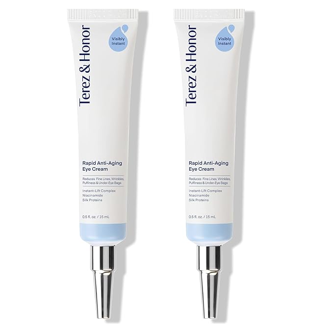 TEREZ & HONOR Anti-Aging Rapid Reduction Under-Eye Cream, Visibly and Instantly Reduces Wrinkles, Dark Circles and Eye Bags in 120 Seconds, Hydrates & Lifts Skin Rapid