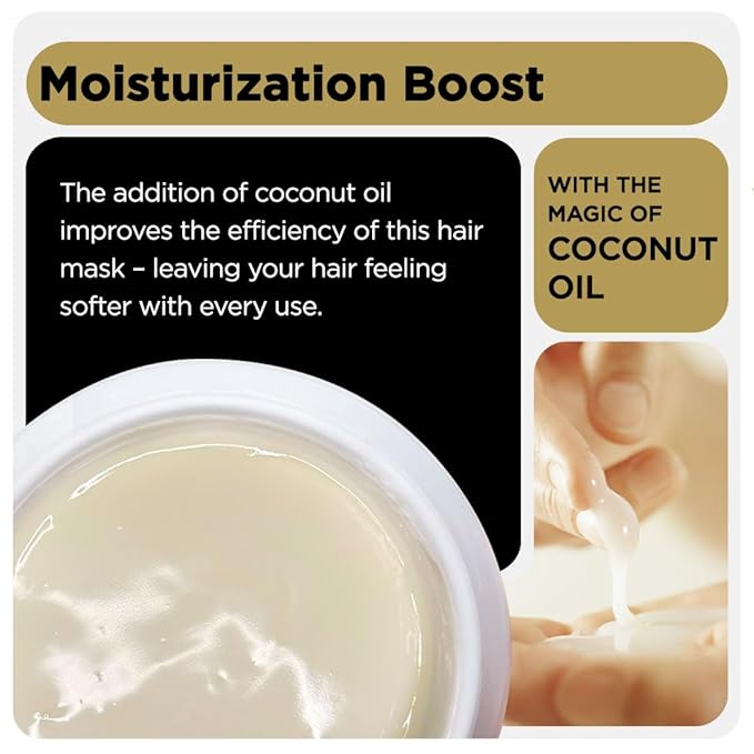 HerStyler Argan Oil Hair Mask 9.46 FL OZ and Argan Oil Hair Spray 6.76 FL OZ, Deep Conditioning Hair Mask and Anti Frizz Hair Spray Set