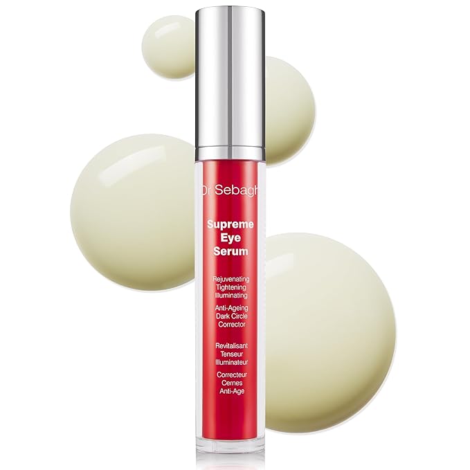 Dr Sebagh Supreme Eye Serum (0.5 fl oz) - Advanced Roll-On Formula - Designed to Aid Smoother Younger & Firmer-Looking Skin - Helps Reduce Puffiness Circles Fine Lines & Wrinkles - Boosts Elasticity