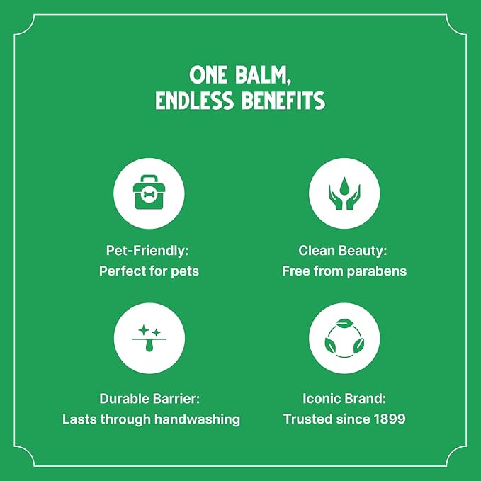 Bag Balm Vermont's Original Ointment, 1 Ounce Tin (Pack of 4), Moisturizing Ointment for Dry Skin that can Crack Split or Chafe on Hands Feet Elbows Knees Shoulders and More