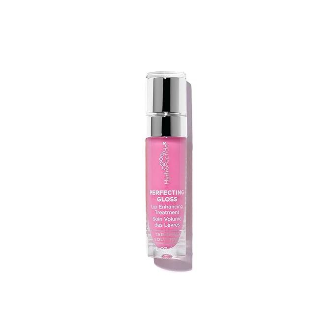 HydroPeptide Perfecting Gloss, Lip Plumping Gloss & Hydrating Treatment, Volumizing Collagen-Boosting Enhancer with Hyaluronic Acid & Peptides, Palm Spring Pink, 0.17 Ounce