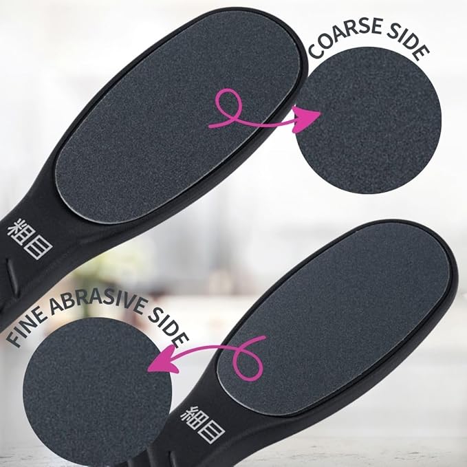 Dual - Sided Foot Rasp Callus Remover [ Design in Japan ] Waterproof Heel Scraper for Cracked Feet