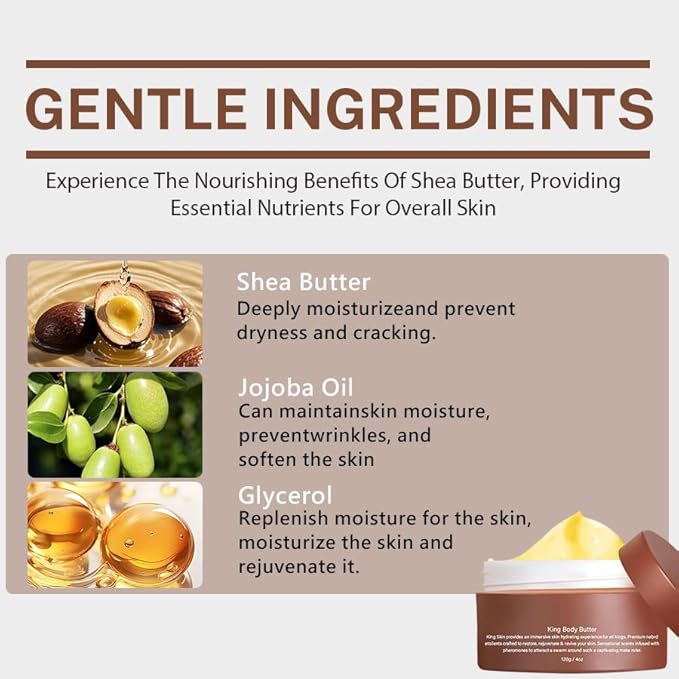 King Dragon Moisturizing Body Lotion with Sandalwood, Leather, Jojoba Oil, Shea and Mango Butter (1)