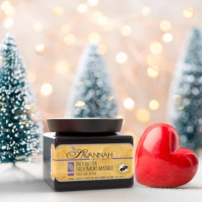 Savannah Hair Mask/Hair Masque with Keratin & Shea Butter – Deep Conditioning, Hydrating Anti-Frizz Treatment for Dry, Curly, or Chemically Treated Hair – 500ml (16.9 oz)
