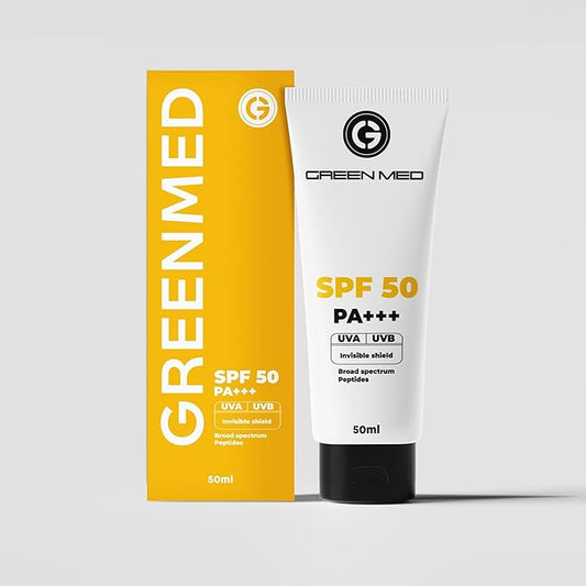 GreenMed SPF 50 Mineral, Facial Moisturizing Cream with Invisible Face Sunscreen,Dermatologist Recommended SPF, Dry-Touch, Water Resistant and Non-Greasy Sunscreen with Broad Spectrum, 1.76 oz