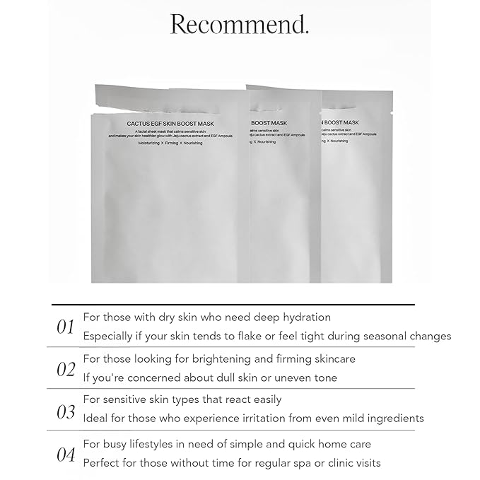 A'Prep Cactus EGF Skin Boost Mask (5 Sheets) – Hydrating & Nourishing Sheet Mask with Jeju Cactus Extract & EGF | Vegan-Certified for Sensitive Skin | Korean Skincare