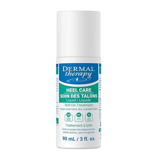 Dermal Therapy Heel Care Liquid Roll-On – Intensive Moisturizing & Repair for Cracked Heels, Dry & Rough Skin – Fast-Absorbing, Mess-Free Application – Hydrating Foot Care Treatment