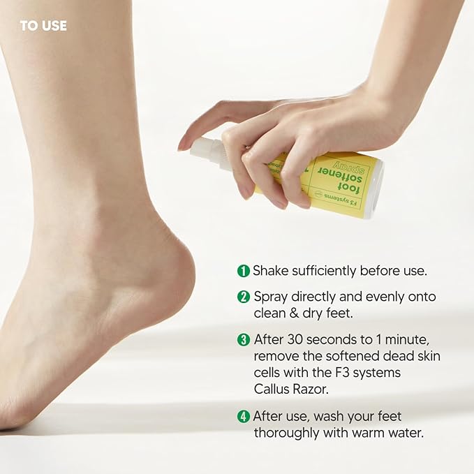 S-Line Emery Foot File & Foot Spray Set, Colossal Double-Sided Pedicure Tool, Effective for Cracked Heel, Ergonomic Design for Easy Grip, Dead Skin Remover, Callus Rasp, Scrubber