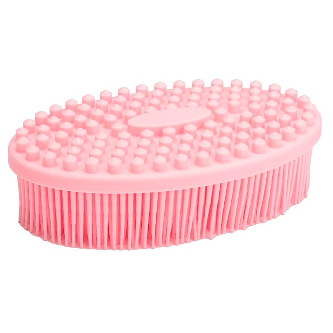 DNC Silicone Body Scrubber Exfoliating Bath Body Brush for Shower 2 Pack