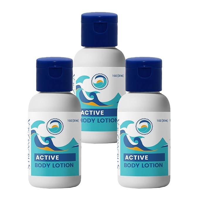 STREAM 2 SEA Nourishing Body Lotion For After Sun Dry Skin, 3 Pack 1 Fl oz Vitamin E, Squalane Reef Safe and Paraben Free Moisturizing Body Lotion For Women, Nourishing Sunburn Skin Care