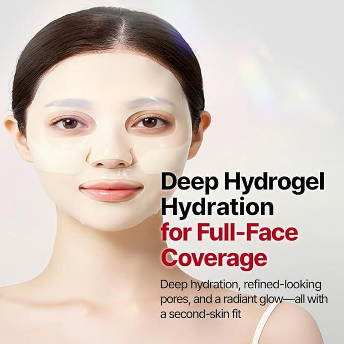 ANOTHERFACE Niathione Gel Mask 4 Sheets | Hydrating & Glow Boosting Overnight Hydrogel Mask for Glass Skin | Containing Niacinamide and Glutathione Korean Skincare