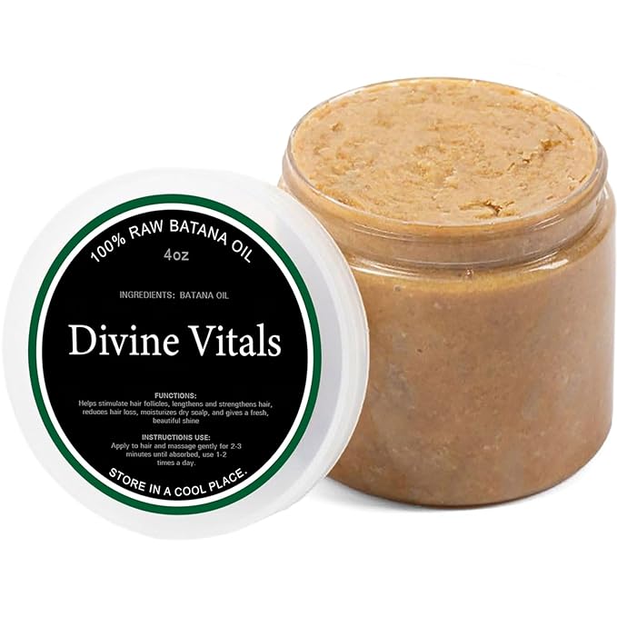 Batana Oil for Hair Growth - 100% Pure & Natural from Honduras, Batana Miracle Hair Loss Oil, Repairs Damaged Hair, For Thicker, Stronger Hair, 4.oz (1pcs)