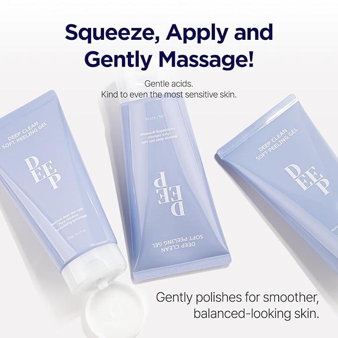 PONGDANG Deep Clean Soft Peeling Gel 4.23oz | Daily Exfoliator for Dead Skin & Blackhead Care | Pore-Minimizing & Safe for Sensitive Skin | Cruelty-Free | Korean Skin Care