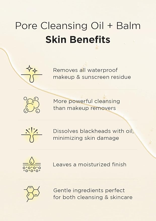 Hanskin PHA Pore Cleansing Oil & Cleansing Balm Mini Set – Travel Size Trial Kit | Gentle Blackhead Care & Makeup Remover for Sensitive Skin | Korean Skincare Gift & Stocking Stuffer (30ml*2 + 8g)