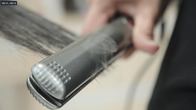 Professional Flat Iron Hair Straightener-Dual Voltage Volumizing Nano Technology-Titanium Hair Iron Straightens Dry Frizzy thick Hair Curls-Sleek Salon Hair Styling Tool-Lizze Extreme 1.25" Iron