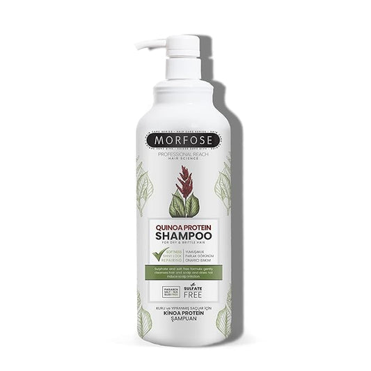 Morfose Professional Quinoa Protein Shampoo, Strengthening Color Care, Revives Dullness, promotes Softness and Shiny Hair, Nourishes Strands for Beautiful Hair, 33.81 Fl oz