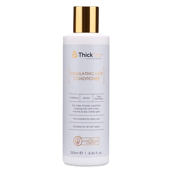 ThickTails Stimulating Hair Conditioner for Women | Biotin, Caffeine & Botanical Extracts | Sulphate-Free, Paraben-Free, Vegan | 8.45 fl oz
