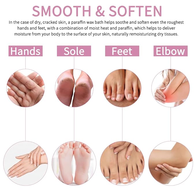 KARITE Paraffin Wax Refills, 10 Pack Peach Scented Paraffin Wax Beads Blocks for Paraffin Bath, Paraffin Wax Machine Refills for Hand Feet Dry Skin,Rrelieves muscle fatigue, Hydration and nourish