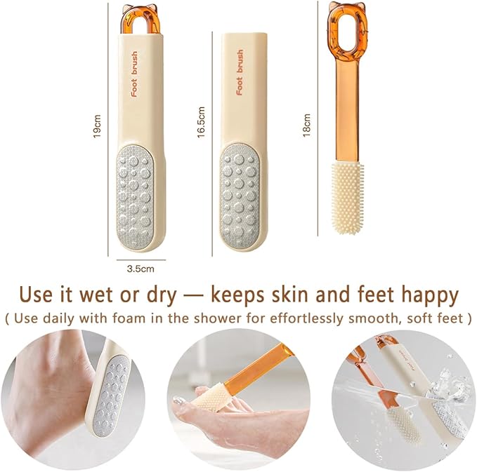 Dual-Sided Foot File-Dead Skin and Callus Shaver with 20 Blades-Stainless Steel Foot Remover for Removing Calluses, Aged Keratin, Hard Dead Skin, and Toe Gap Cleaning-Heel Scraper Pedicure Tool Kit