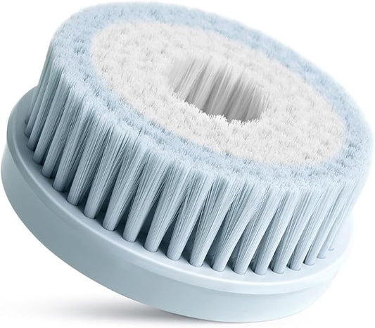 Electric Body Brush Bath Brush Head - Long Bristle Head, Sky Blue, Only Suitable for Oh,XIYU. XY1 Electric Bath Brush