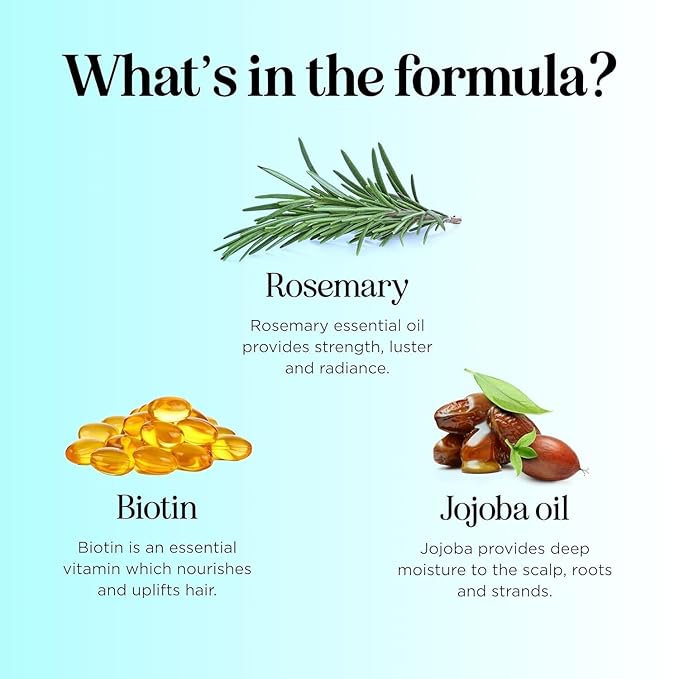 Rosemary Biotin Shampoo and Conditioner Set - Volumizing Shampoo and Conditioner for Thinning Hair for Women & Men with Nourishing B Vitamins - Color Safe Sulfate Paraben & Silicone Free (16 Fl Oz)