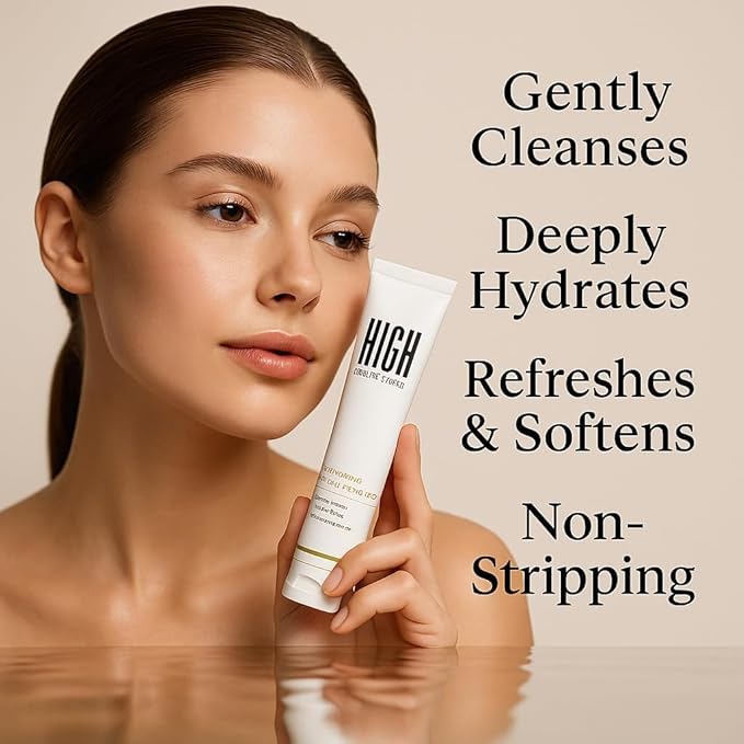 Hydrating Facial Cleanser – Gentle Foaming Wash with Glycerin, Chamomile & Green Tea for Soft, Calm, Radiant Skin – Removes Impurities Without Stripping Oils