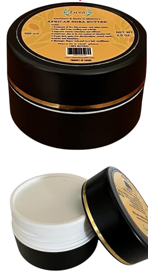 Raw African Shea Butter 100% Natural, Strawberry Scented, Unrefined & Fresh Moisturizer, Ideal for Dry Skin, Soothing & Restorative for Body & Face, Helps with Eczema, 35 oz