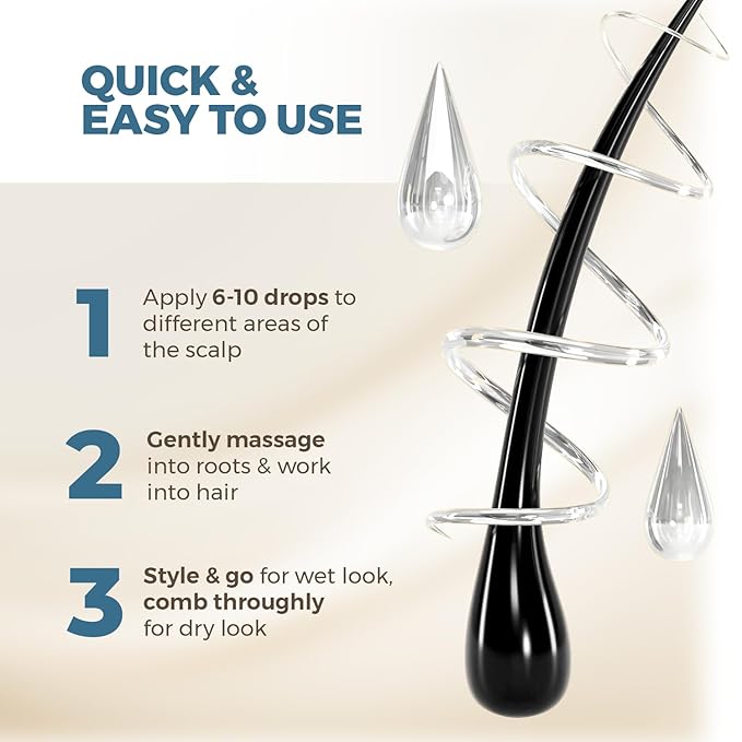 Hairmetto Ecklonia Cava Extract Hair Growth Serum – Styling Gel with Vitamins MSM, Niacinamide & Biotin– Hair Growth Booster for all Hair Types - 4oz (118ml)