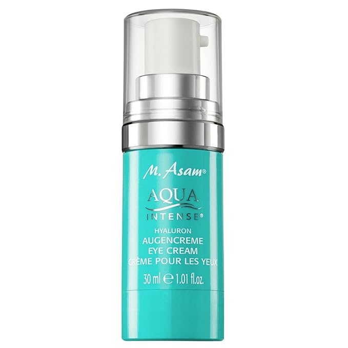 M. Asam AQUA INTENSE Eye Cream (1.01 Fl Oz) – Skin Care with Hyaluronic Acid, Under Eye Cream for Dark Circles, Puffiness & Bags, Hydrating Face Moisturizer for Wrinkles
