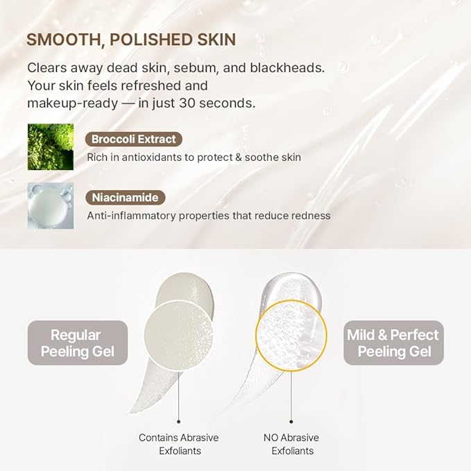 Primera (PRMR) Mild Peeling Gel | Korean Gentle Exfoliating Facial Wash for Sensitive Skin, Daily Pore Care & Smooth Radiant Skin (100ml, 3.38 fl. oz)