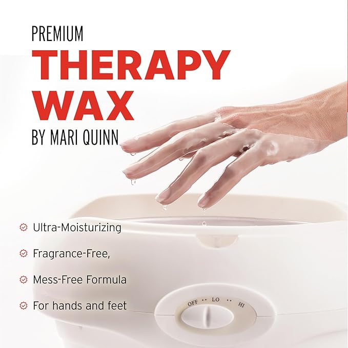 BW Blended Waxes, Inc. Therapy Wax by Mari Quinn, Premium Paraffin Wax Bath for Hands and Feet with Vitamin E and Jojoba Oil, Unscented Paraffin Wax Therapy for Soft and Moisturized Skin, 6 lb