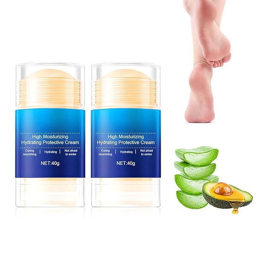 Hydrating and Anti-Cracking Foot Cream, 2025 Moisturising and Relieves Cracking and Dryness Foot Cream, Hand and Foot Repair Cream for Women & Men Callused, Feet, Knee, Elbow, Hand (Blue-2PCS, #01)