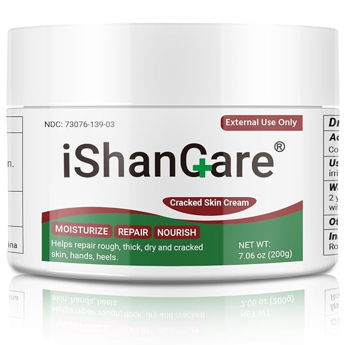 ishancare Moisturizing & Repair Cream with Urea – Intensive Treatment for Extremely Dry, Cracked Skin – Soothes Rough Hands & Heels – 200g Jar