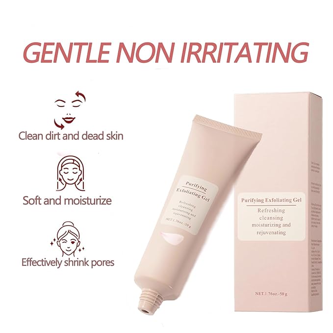 Purifying Exfoliating Gel, Facial Exfoliator Cleanser, Moisturizing, Gentle, Cleansing Peeling Gel for the whole body, Cleans Dirt & Oils (1pcs)