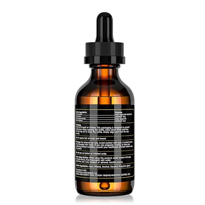 5% Minoxidil Hair Growth Oil for Men & Women - Extra Strength Regrowth Serum, Topical Hair Loss Treatment Serum, Thicker, Healthier Hair & Beard Growth Kit, 2.11 fl.oz