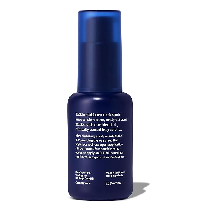 Curology Dark Spot Facial Serum, Discoloration Fading Serum, for Post Acne Marks and Sunspots, 1 fl oz