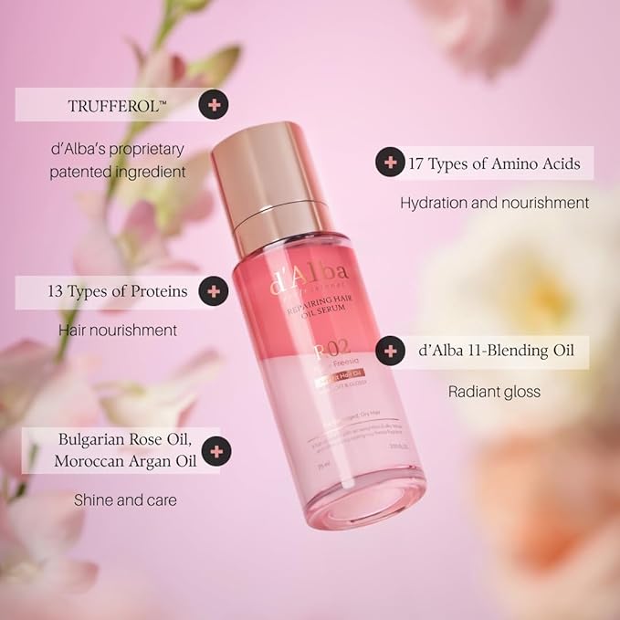 d'alba Piedmont Professional Reparing Hair Oil Serum 75ml