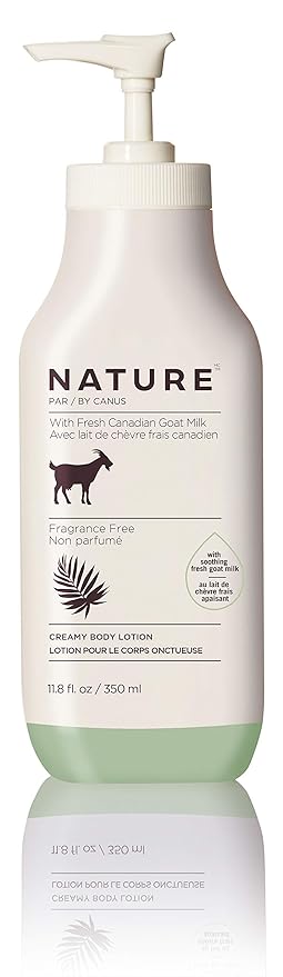 Goat Milk Lotion, Creamy Fragrance Free, Moisturizing Goat Milk Skin Lotion for Women and Men, Dry Skin Hydration with Fresh Goat's Milk, 11.8 oz