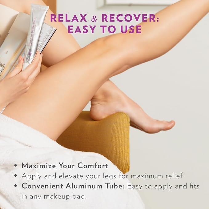 Alba1913 Vegan Leg Cooling Cream - Cooling Relief for Tired, Heavy Legs, Reduces Fatigue & Heaviness, Stimulates Circulation, Deep Moisturizing & Softening, Refreshing Formula, Easy to Use - 75g