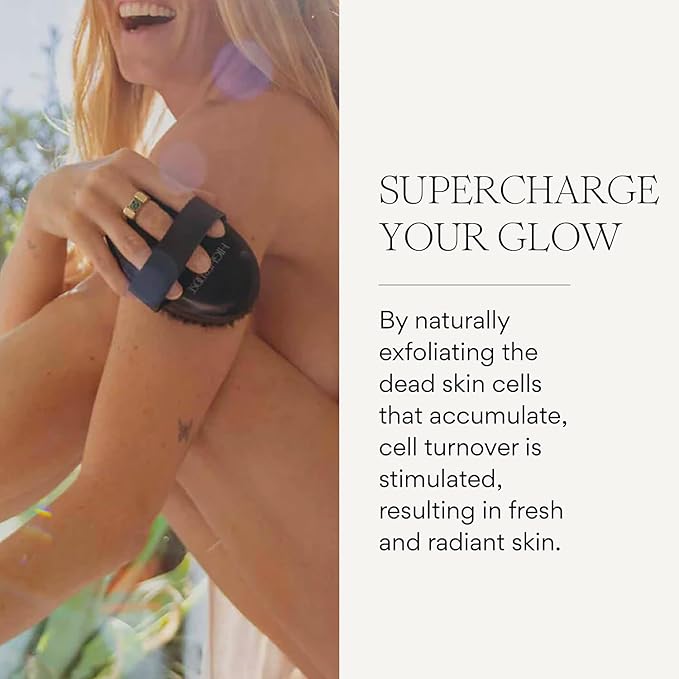 HigherDOSE Copper Dry Brushing Body Brush - Ion-Charged Dry Brush & Lymphatic Drainage Massager to Promote Circulation and Exfoliate for Glowing Skin - Everyday Antimicrobial Body Scrubber