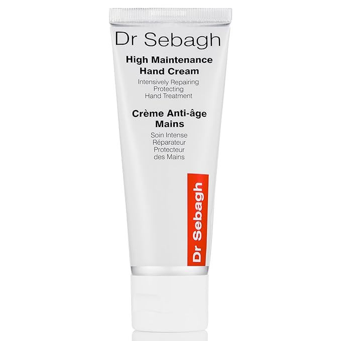 Dr Sebagh High Maintenance Hand Cream (2.6 fl oz) - Luxury Cream for Dry Cracked Hands - Fast-Absorbing Lotion for Women and Men - Hydrating Hand Moisturizer - Anti-Aging Repair Cream