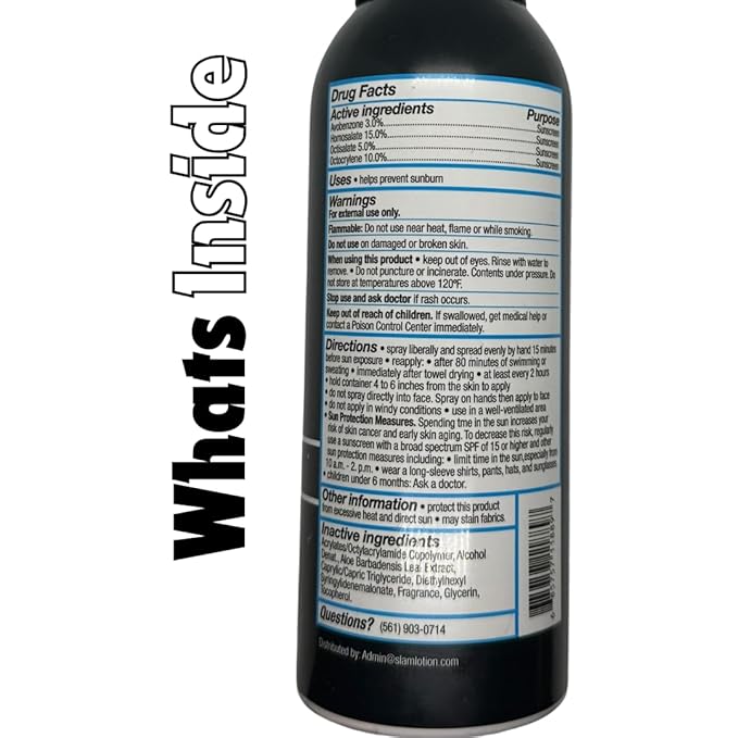 SLAM WoodsMan Men's Scented Sunscreen Spray SPF 50 – Broad Spectrum Sun Screen for Face & Body, Waterproof & Sweat Resistant Spray Sunscreen SPF 50, UVA/UVB Protection, Mens Sunblock