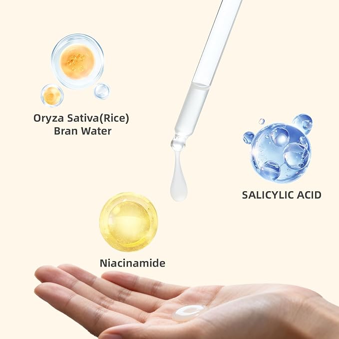 Rice Peel Shot Exfoliating Essence - Gentle Daily Formula withc & Niacinamide, Helps Renew Skin Texture, Reduce Dullness & Blackheads, Pore Refining Solution, 3.38FL.OZ