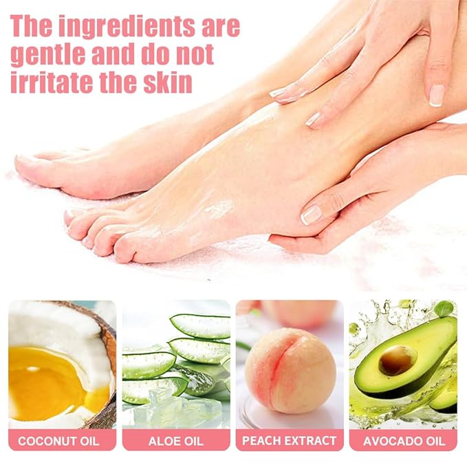 60% Urea Cream plus 2% Salicylic Acid - 1.41 * 2 oz Urea Foot Hand Cream Stick for Removing and Smoothing Cracked Hands Elbows Feet Knees, Moisturizes and Hydrates the Dry Skin, Peach Scent