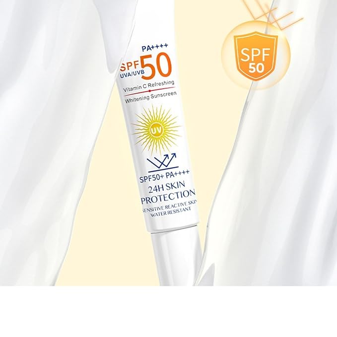 Sunscreen for Face, UV Defense Hydro Calming Sunscreen, SPF 50+, with Vitamin C, Moisturizing Daily Protection for Sensitive Skin, 0.88 Fl Oz